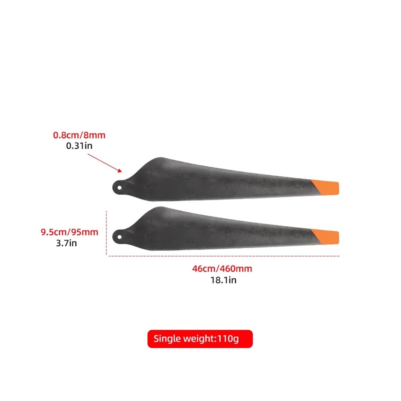 Compatibile con DJI, 1 set 3820 Prop T30/T10 CW/CCW CF