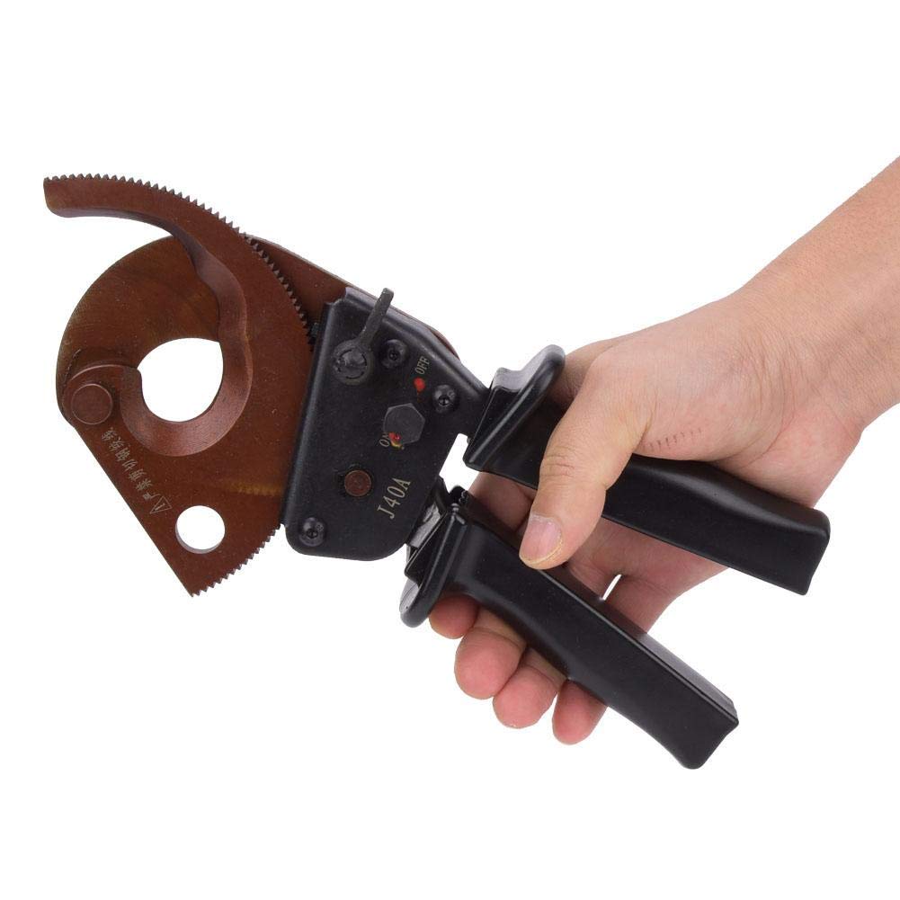 Utensile per spellacavi automatico, J40A 300mm² Cricchetto per uso industriale, forbici per cavi, utensile da taglio manuale