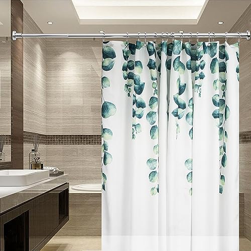 Image of Artiwell Heavy Duty Shower Rod, Adjustable Shower Curtain Rod, Expandable 47-84 Inch, Permanent Mount Shower Rod, Never Rust Stainless Steel For Window Curtain and Closet, Chrome Plated