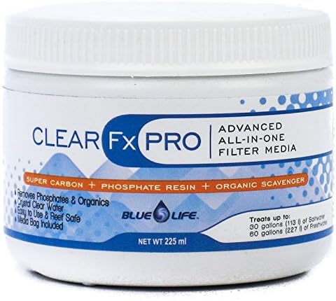 Blue Life Clear FX Pro Filter Media 225 ml - (Treats 60 Gallons Freshwater / 30 Gallons Saltwater)