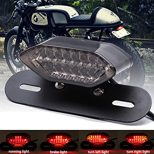 Image of DREAMIZER Waterproof Square Trailer Lights kit, ABS Red Brake Stop Tail Running License LED Light Lamp Compatible With Sportster 883 1986-2020