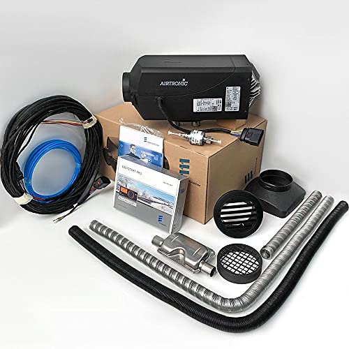 Eberspacher Espar Airtronic M2 D4 12V Diesel Heater 4KW 13650 BTU RV Altitude Ready Kit HAK inc Easy Start PRO 7 Day Timer Diagnostic Fault Readout and Exhaust Silencer Muffler