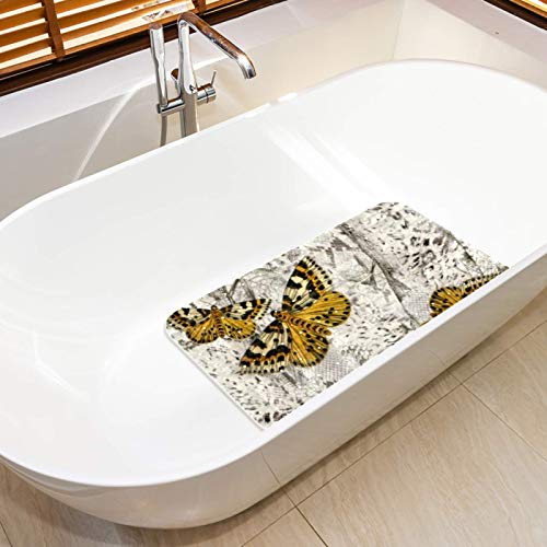 Tapis de bain pour bébé jaune papillon de 60 x 35 cm - 6