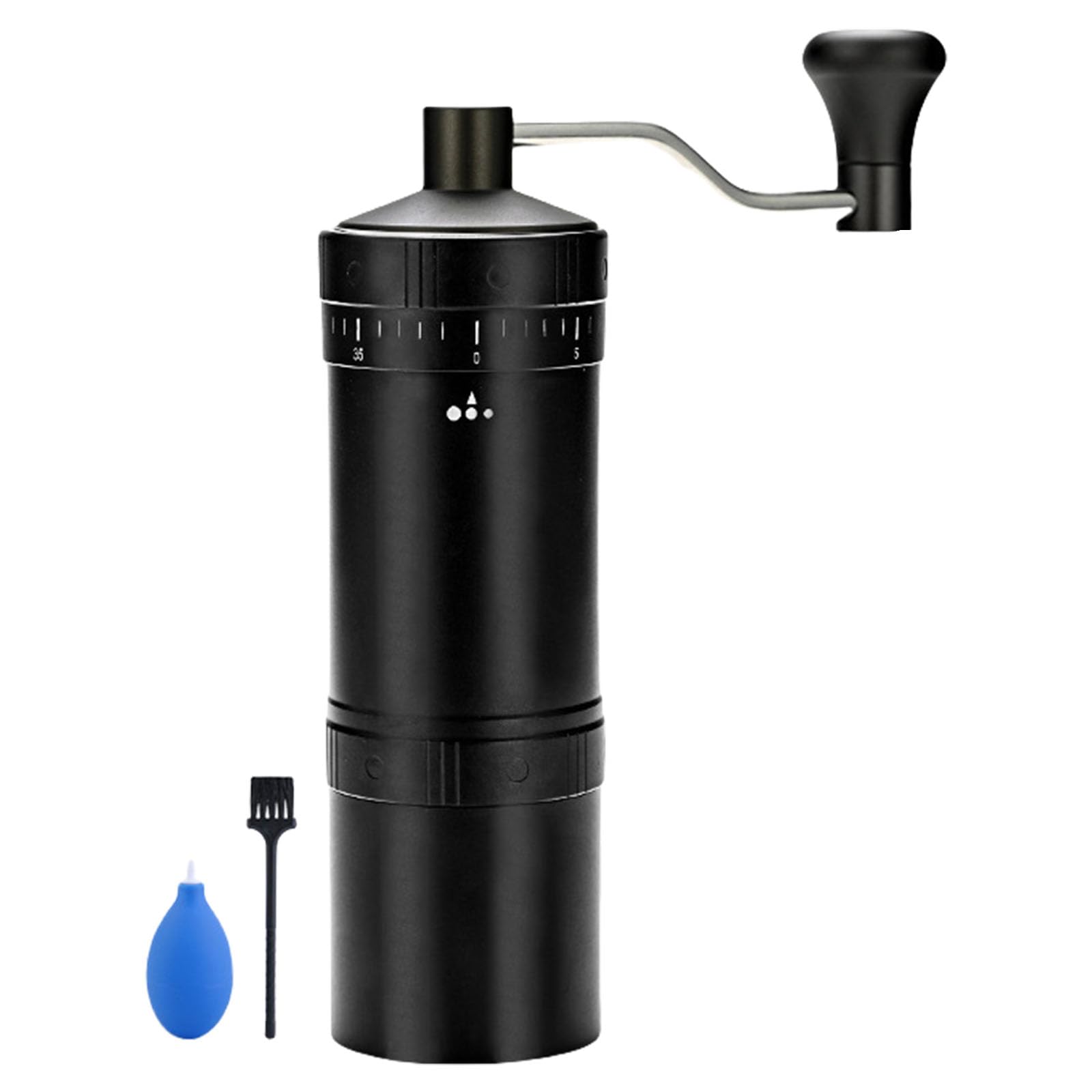 Tsophreniq Multifuntional Handheld Coffee Grinder Hand Cranked Bean Mill Coffee Grinder Manual Mill Stainless Steel Texture Home Espresso Maker