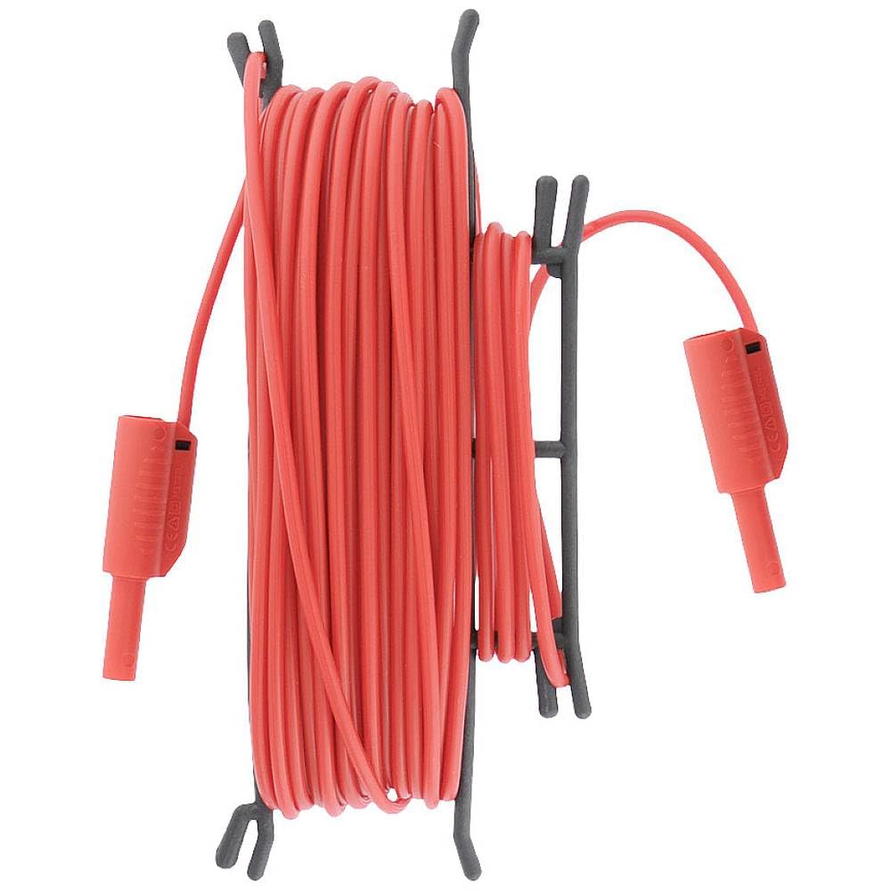A 1640 Sicherheits-Messleitung Bananenstecker 4mm Bananenstecker 4mm 20m Rot 1St.