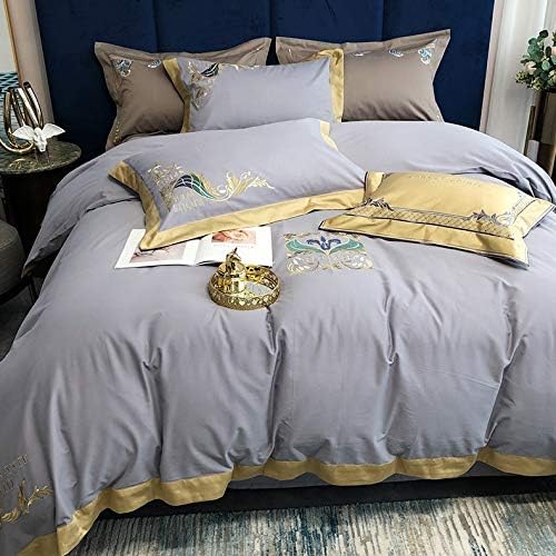 Miniatura 4 de HARUE Bed Sheet Set Bedding Set Elastic Sheet Geometry Bedspread Double King Size Pillowcases Duvet Cover Set (Size  1.8M)