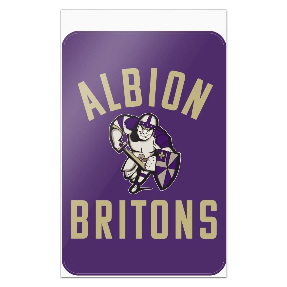 Albion College Britons Logo Home Business Office Sign - Window Sticker - 12