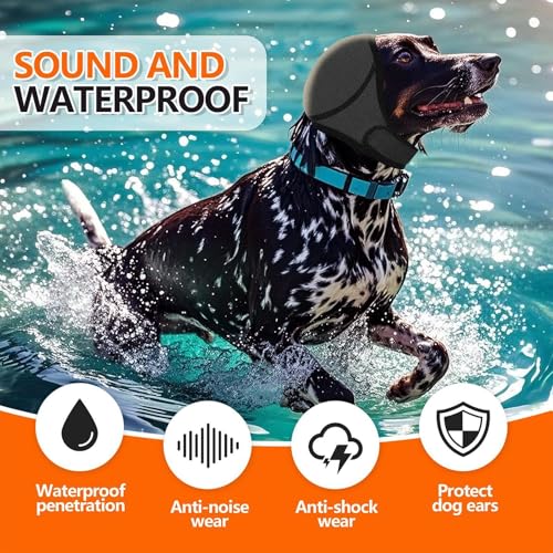 Shaersu Keine Klappenohr -Wraps für Hunde, Hundeohr Wrap - Lärmschutz Keine Klappenohrverpackung,Wasserdicht