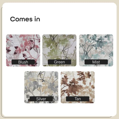 Lined Blackout Grommet Window Curtain Panels - 50 Inch Width, 63 Inch Length - Tranquil (Green) - Light Filtering Soft Polyester Drapes & Dressing For Bedroom Living & Dining Room By Achim Home Decor #TOP4