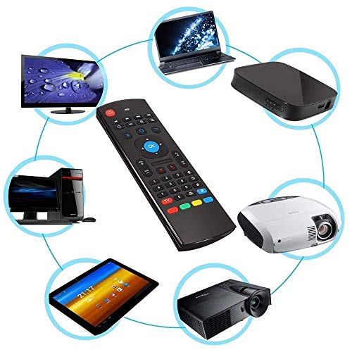 Image of Smart Universal TV Remote Air Mouse, Wireless Keyboard Fly Mouse 2.4GHz Connection IR Learning Keyboard Mouse for Android TV Box /PC /Smart TV /Projector /HTPC /All-in-one PC /TV