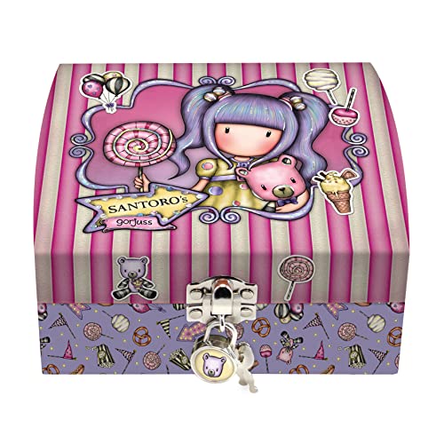 SANTORO-Caja Joyero con Candado Gorjuss Fairground First Prize 14,5X9X11,5Cm, Multicolor (701GJ11) Cover
