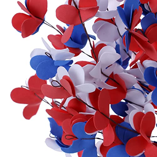 Yawwind 4Th Of July Patriotic Wreath 20 Inch Red White Blue Memorial Independence Day Wreath Patriotic Wreaths For Front Door #TOP2
