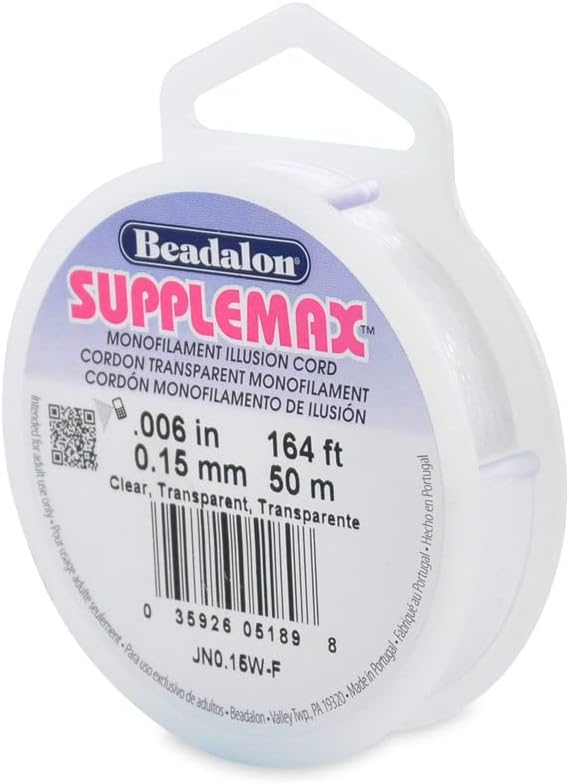 Bead Cord .15mm 164 ft. Clear