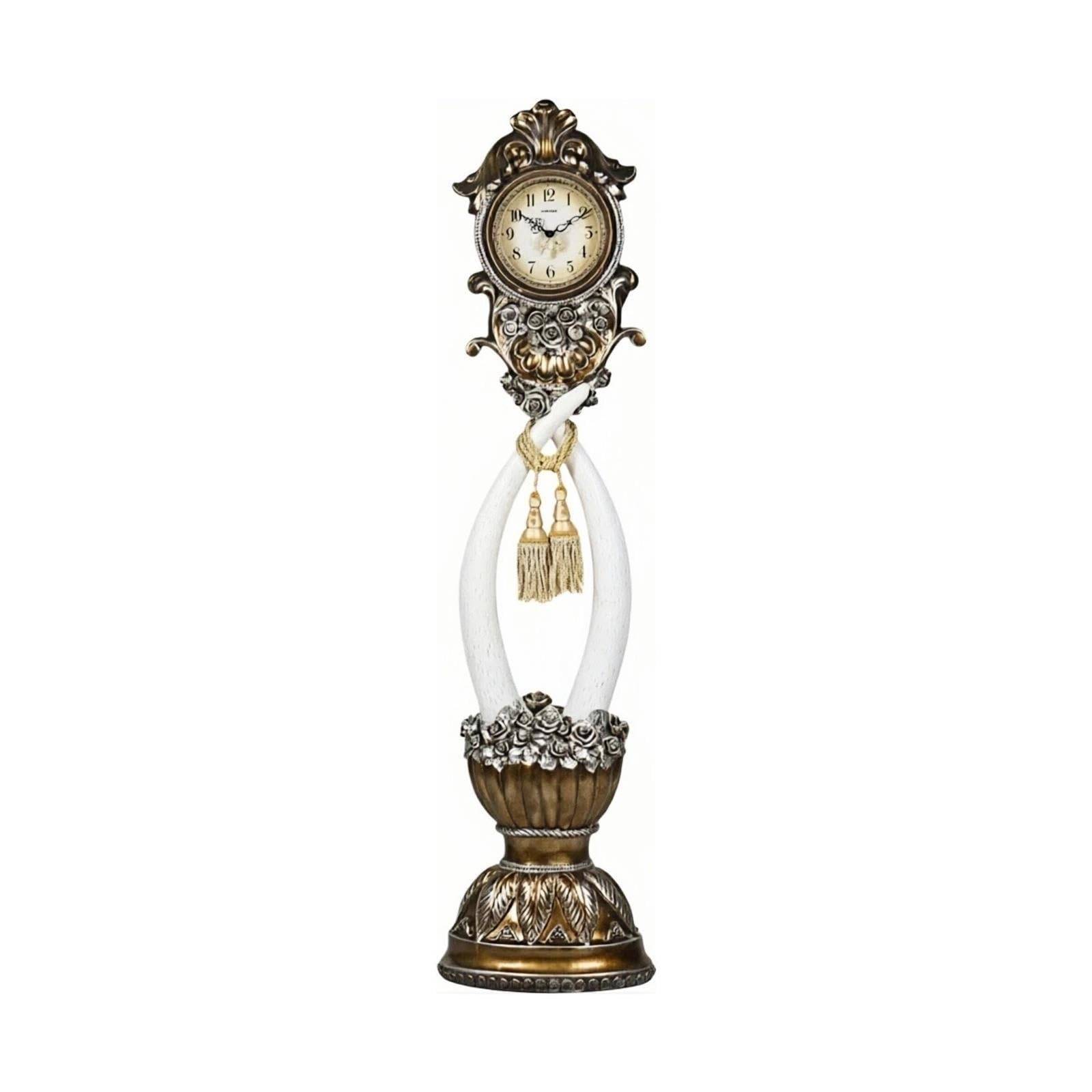 Reloj de abuelo Reloj de pie de cuarzo estilo europeo silencioso
