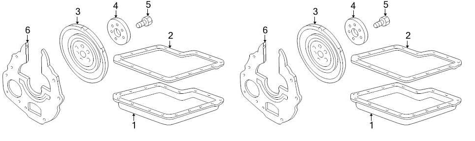 Ford Genuine Ford Motor Co. Transmission Pan Gasket - F5TZ7A191A (Pack of 2)
