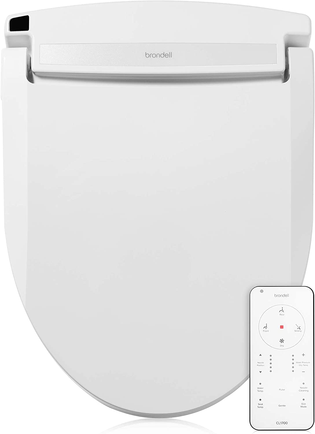 BrondellCL1700 Swash Round Advanced Bidet Seat, Fits Round Toilets, White