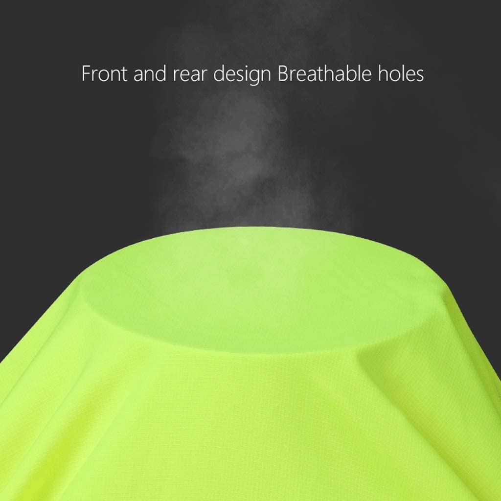 Chaleco de seguridad High Vis, Traje reflectante de protección solar, chaqueta de seguridad amarilla fluorescente, mono de tela reflectante impermeable de alta visibilidad con protección solar, chalec