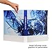 UniKeep 3 Ring View Binder - Binder Case is Fully Enclosed - Available in White, Clear, or Black and in Various Spine Widths (Pack of 3, Clear, 1.5 Inch)