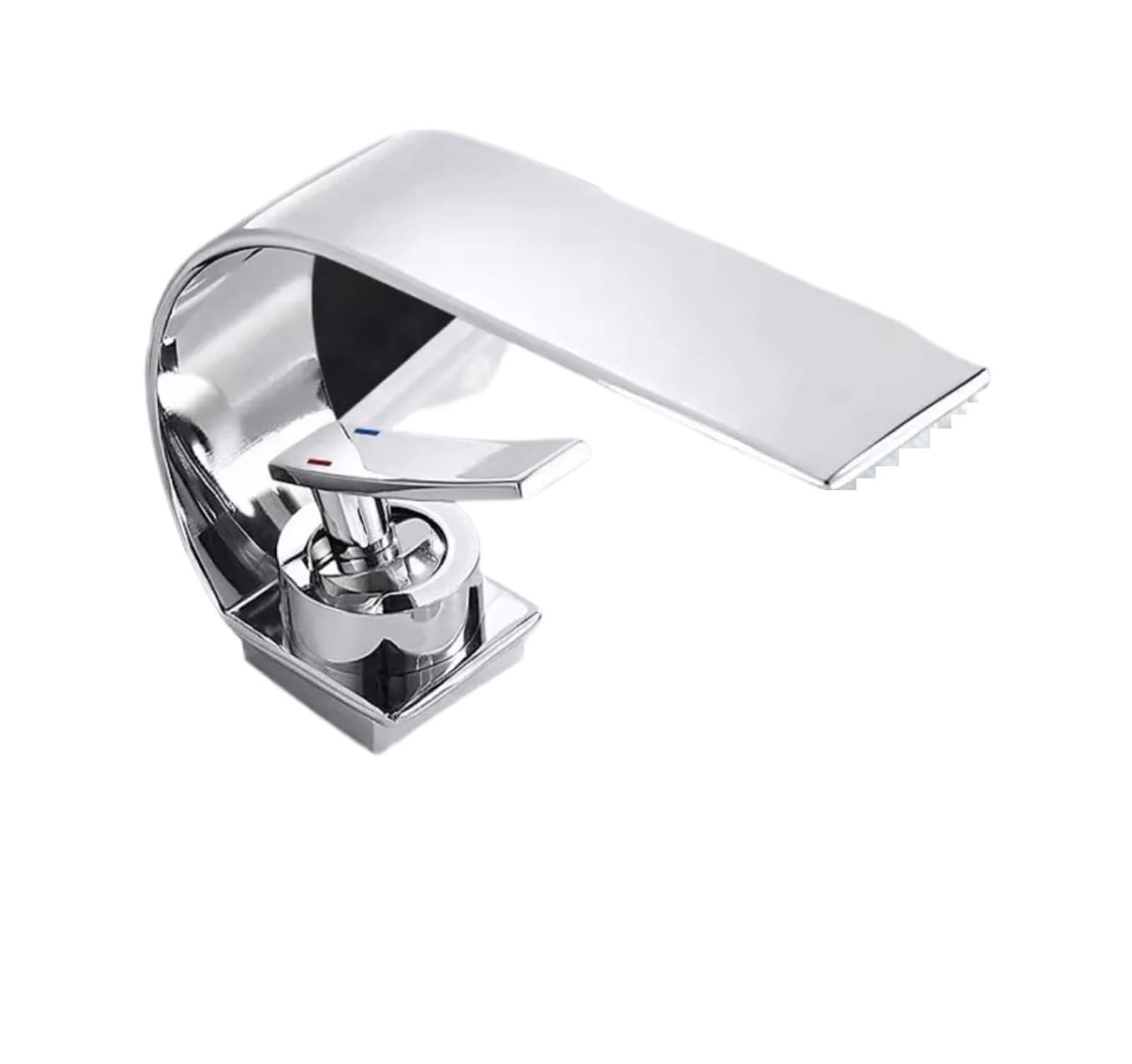 Robinet de lavabo blanc cascade en acier inoxydable pour salle de bain