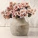 Mitt&Ditt Ceramic Flower Vase, 5.3 inch Pottery Farmhouse Rustic Vase, Handcrafted Weathered Vases, Small Flower Terracotta Vases for Home Decor, Living Room, Table, Shelf, Mantel, Neutral