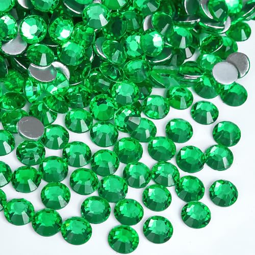 Image of 1440Pieces SS10 /2.7-2.9mm Flat Back Crystal Rhinestones Round Gems for Nail Art,Peridot