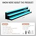 VEVOR LED Lighted Liquor Bottle Display Shelf, 3 Tiers 60 Inches, Supports USB, Illuminated Home Bar Shelf with RF Remote & App Control 7 Static Colors 1-4 H Timing, Acrylic Light Shelf