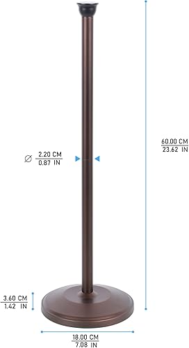 Vista 29 de ZCCZ Soporte de papel higiénico, dispensador independiente de rollos de papel higiénico con almacenamiento de reserva, organizador de baño para 5 Orb
