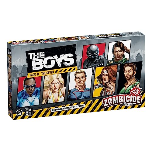 Zombicide The Boys Character Pack #1 - The Seven - Survivors from The Seven for Epic Zombie Action! Cooperative Strategy Board Game for Ages 14+ 1-6 Players 60 Minute Playtime Made by CMON