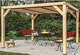 mobili antichi veneziani prezzi  Pergola gazebo Foresta in legno lamellare, tetto frangivista con veneziane mobili , dimensioni 339x312X217H