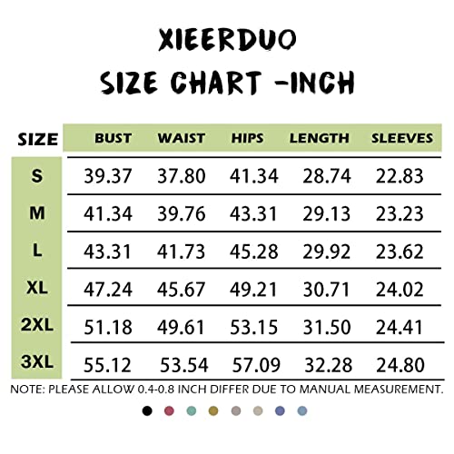Xieerduo Womens Sweatshirts Crewneck Casual Pullover Tunic Fashion Shirts Fall Tops Black L thumb #5