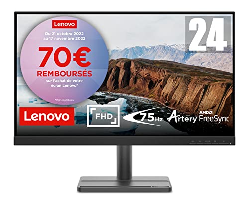Lenovo L24e-30: El monitor Full HD ideal para una experiencia visual inmersiva y fluida