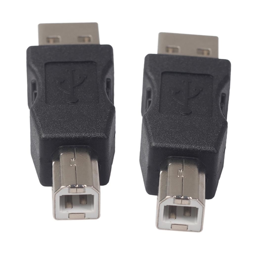 ATORSE™ 2X USB Printer Port Type A Male USB Type B Male Connector Adapter Converter-image-9