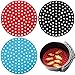 Kinsinder 3 piezas antiadherentes para freidora de aire de silicona redonda y reutilizable, accesorios para freidora de aire para cesta de vapor, microondas, hornear, cocinar al vapor, hoja de cocina