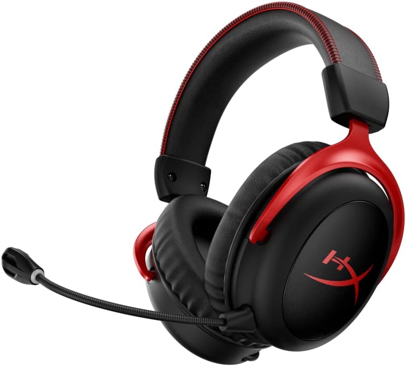 HyperX HHSC2X-BA-RD/G auricular y Casco Auriculares Diadema, Rojo