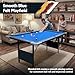 Hathaway Fairmont Portable 6-Ft Pool Table for Families with Easy Folding for Storage, Includes Balls, Cues, Chalk, Blue