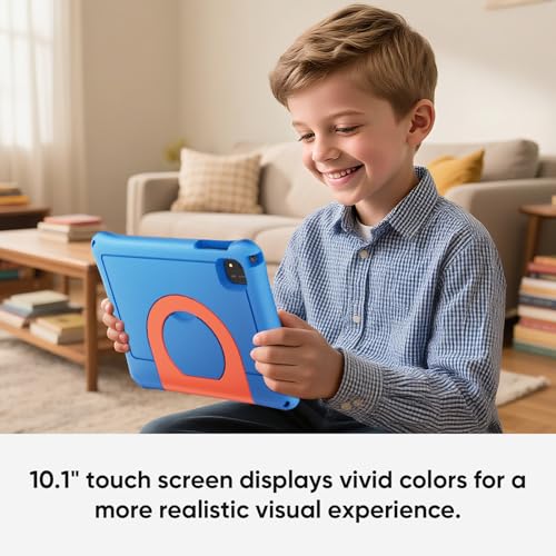 Image of aiprotablet 10 inch Kids Tablet, Android 16 Tablet for Kid, Octa-Core CPU, 24GB RAM, 64GB ROM 1TF Card Expandable for Toddler Children,Tablets with Case, Parental Control, 6000mAh,WiFi (Sky Blue)