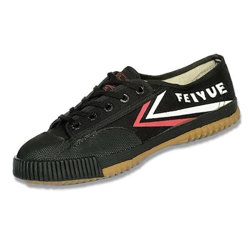 Black Martial Arts Shoes Boys Girls Low Top Canvas Shoes...