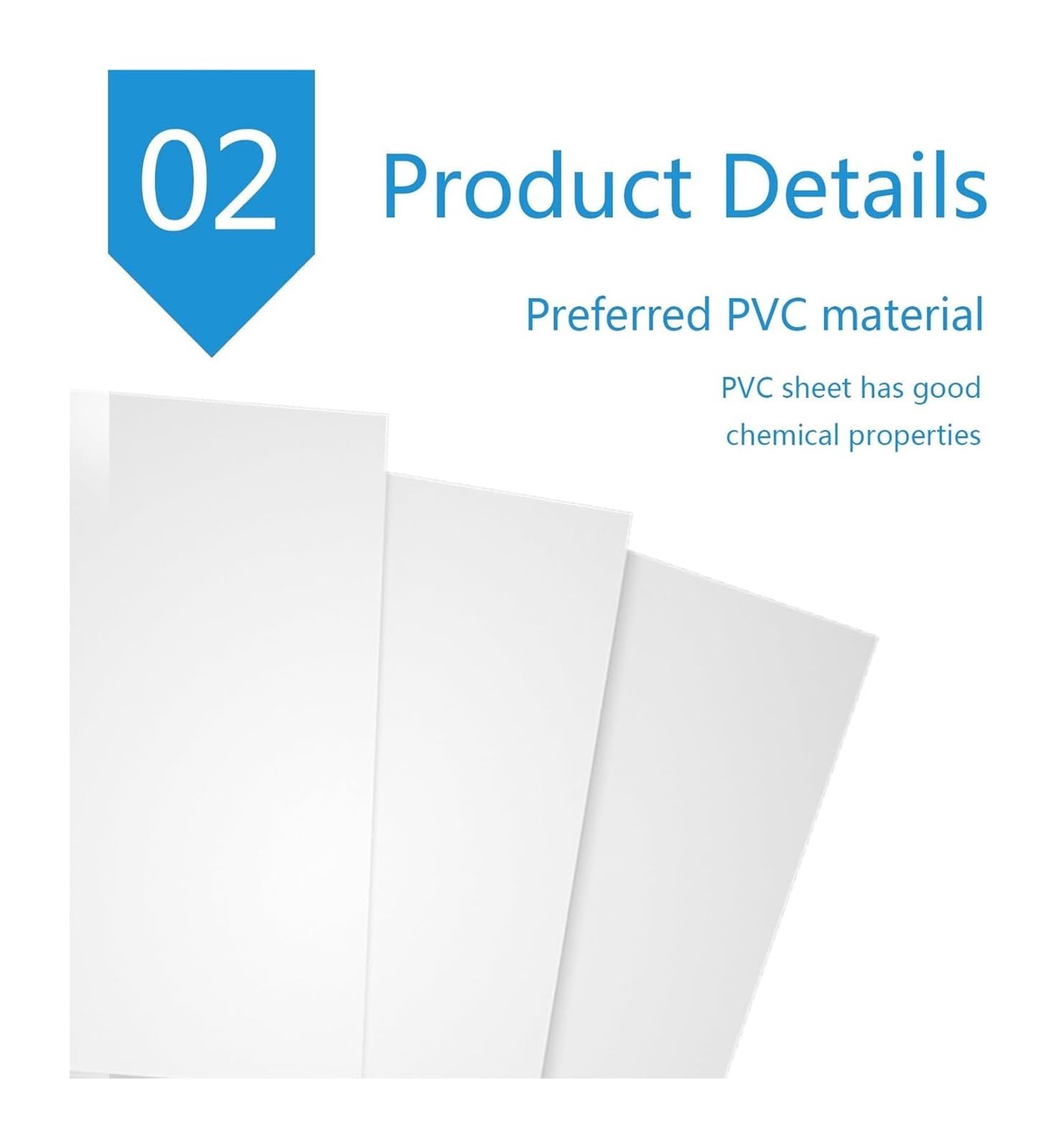 Płyta plastikowa UPVC, Biała Płyta PCV, 20 Mm, Wiele Rozmiarów, 2 Sztuki W Zestawie Do Modelarstwa(400mm x 400mm)