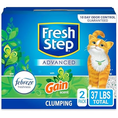 Fresh Step Clumping Cat Litter, Gain Scented, 37lb (2 Pack) Cover