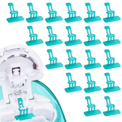 FireAnt 20 Pack Silicone Salt Pads Refills Compatible with Navage Nasal Care, Reusable Silicone Pods Replacement Accessories Compatible with Navage Nasal Irrigation System (20 Pack - Blue)