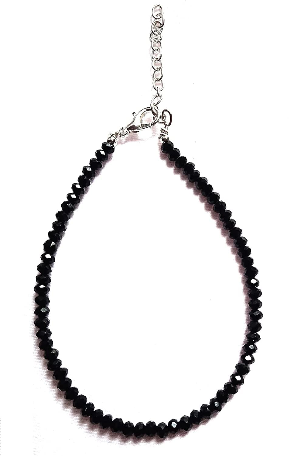 The Victory Handmade White metal silver simple Glossy Black Beads Chain Anklet For Women | girls | Nazariya |Payal | Nazar Battu | single leg |Beadwork | Workwear| Lucky Charms (B0C3BC4BH1) Amazon Price History, Amazon Price Tracker