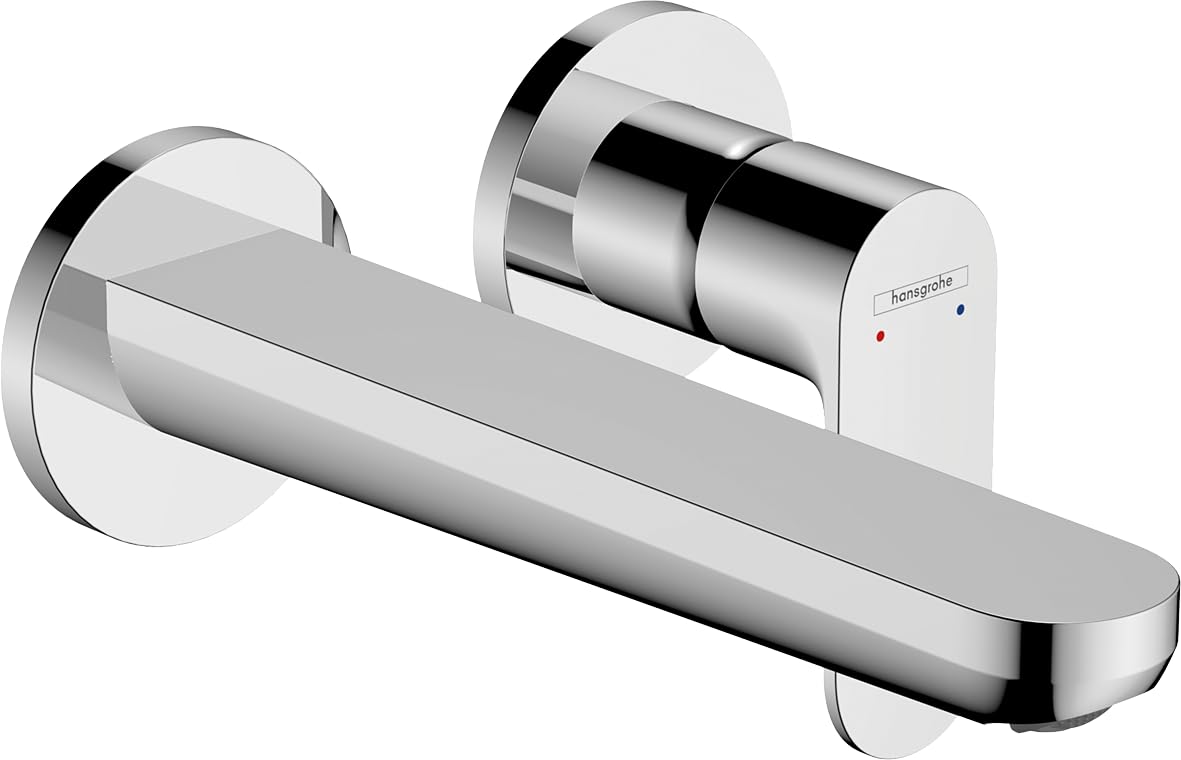 Hansgrohe Rebris S Single Lever Basin Mixer For Concealed Installation Wall-Mounted With Spout 200Mm Chrome 72528000