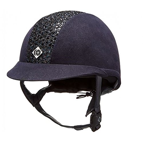 Casco Charles Owen eLumenAyr navy sparkly center para hípica y salto ecuestre