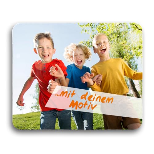 Mousepad selbst gestalten (23x19cm) Individuell mit eigenem Foto/Logo 5mm Moosgummi rutschfest