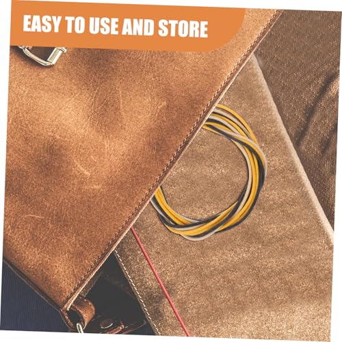 HEATSHAKING 3個 ギターピックアップ配線用高精電線 黒 米茶 黄 交換用ケーブル音質維持 エレキギター内蔵路用軽量柔軟設計初心者 プロ対応