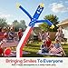 QIZRON 20ft American Flag Air Tube Dancer Inflatable Waving Tube Man - Eye-Catching Replacement Wacky Waving Dancing Guy Perfect for Any Events, Dancer ONLY - Excludes Air Blower
