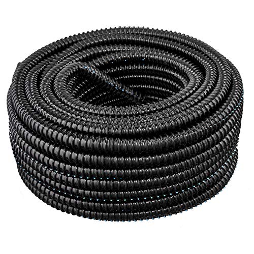 Flexible corrugated PVC split tubing and wire loom (3" dia x 25')