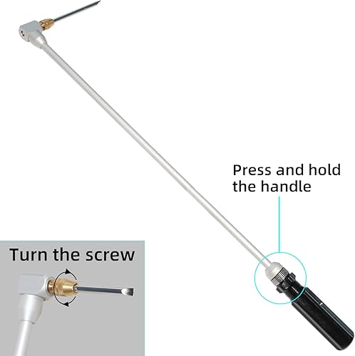 Miniatura 5 de DPTOOL Herramienta de llave de ajuste de carburador de 14 pulgadas de largo, destornillador cónico de 90 grados, kit de destornillador multiusos