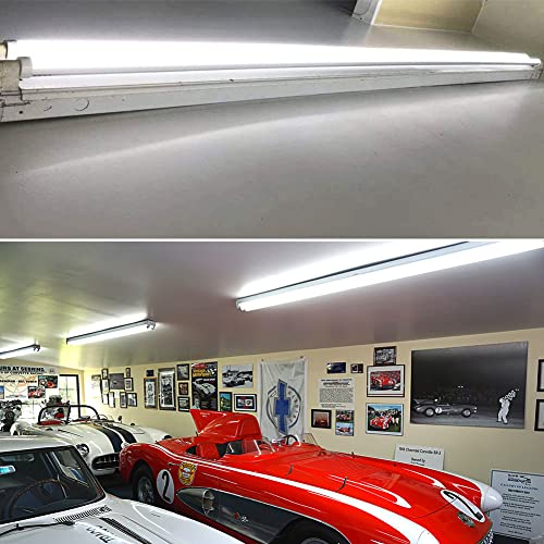 CNSUNWAY 8FT LED Bulbs, 45W 5400LM 6000K Super Bright, FA8 Single Pin LED Light Tube, Frosted Cover, Ballast Bypass, F96T12 Fluorescent Light Bulbs Replacement, ETL Listed (25-Pack) - Image 4