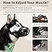 Mayerzon Dog Muzzle, Breathable Basket Muzzles for Small, Medium, Large and X-Large Aggressive Dogs Beagle German Shepherd Doberman, Cage Mouth Guard Stop Biting Chewing for Grooming Training